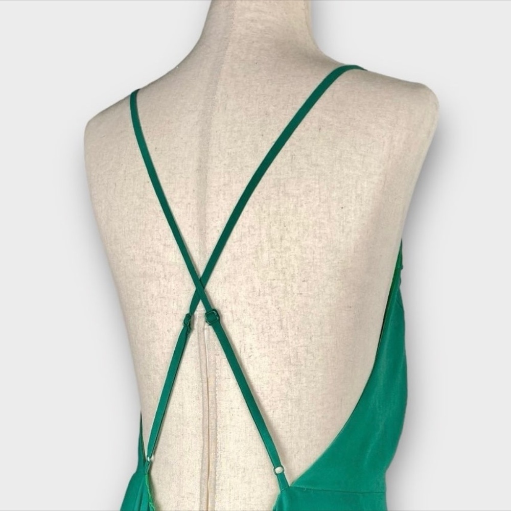 Lulu's Teal Green Strappy Open-Back Maxi Dress - Picture 5 of 9